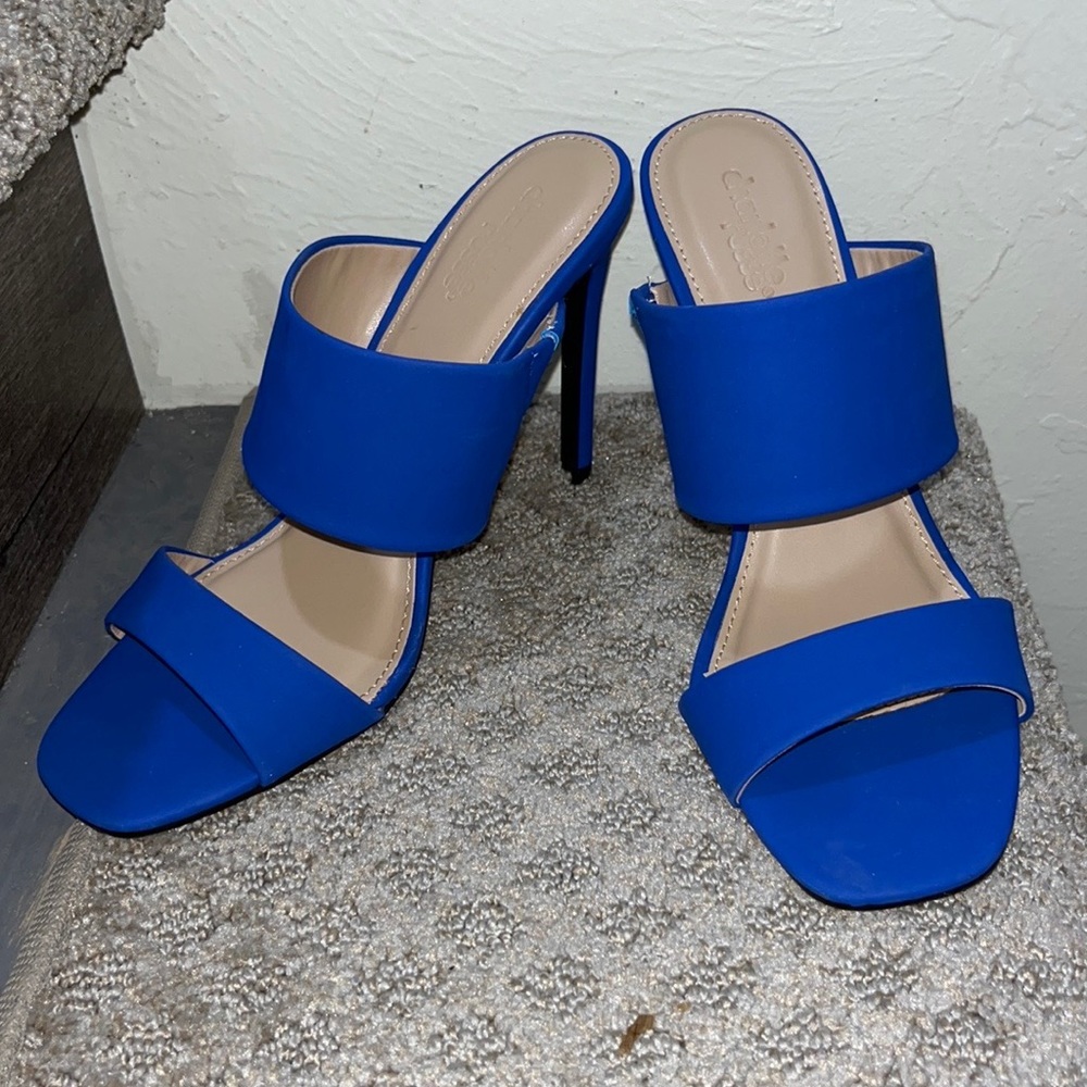 CHARLOTTE RUSSE blue heels